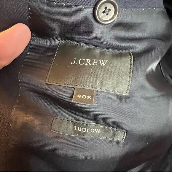 J CREW / LORO PIANA Ludlow Slim-fit deep navy suit jacket in Italian wool 40S - Picture 2 of 6